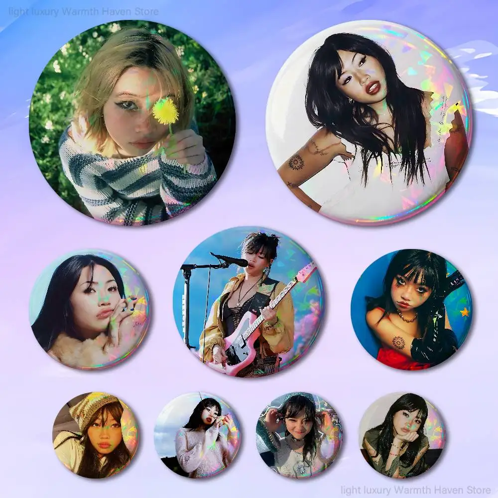 

B-Beabadoobees-S Beatopia 58mm 44mm HD Print Brooch Badges Pretty Derby Round Display Brooches Lapel Pins