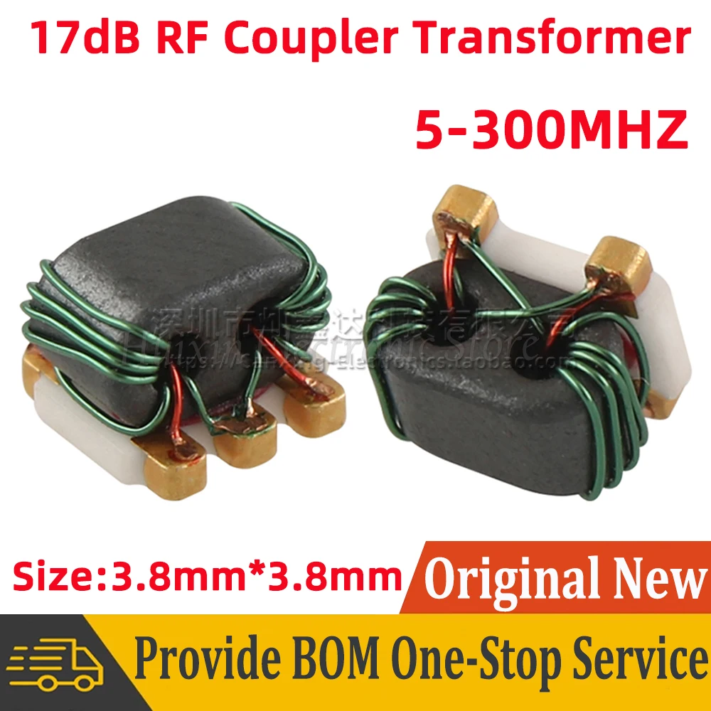 

5pcs 17db Coupler RF Balun Transformer 5-300MHz 50Ω 50 ohm Coupling For CATV Broadband Replace MACP-010507