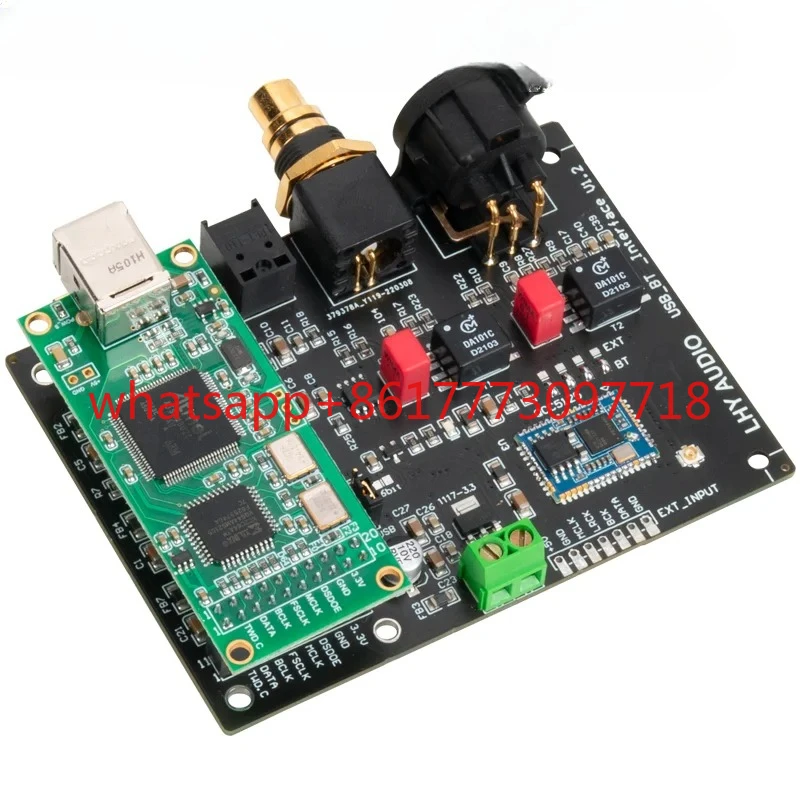 Digital audio output board I2S to coaxial fiber   USB interface Bluetooth QCC5125