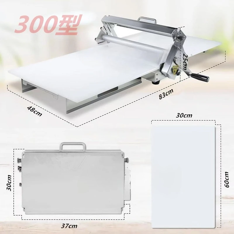 Manual Foldable Dough Sheeter Table Top Pastry Press Machine For Croissant Puff Pastry Home Commercial