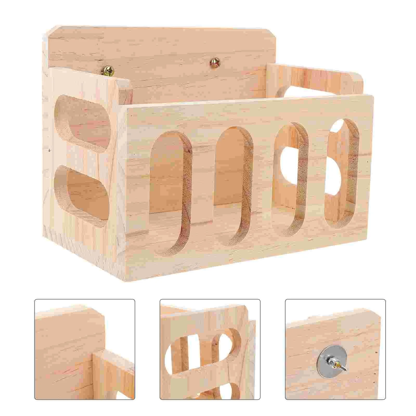 

Rabbits Grass Stand Pet Supplies Bunny Cage Indoor Wooden Chinchilla Feeder Toys for Babies