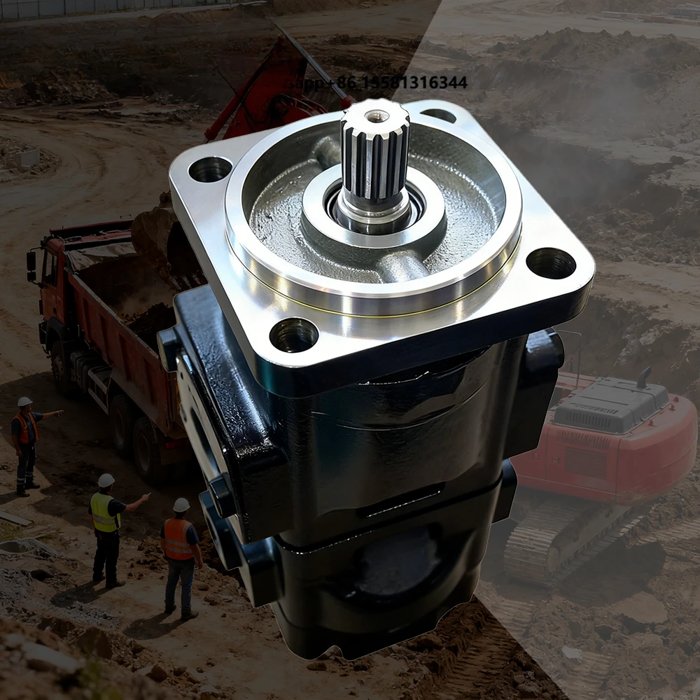 Oilmax 702-9122-021 PGP620 Hydraulic Gear Pump 200bar 250bar Heavy Duty for Underground & Mining Loaders 1 Year Warranty