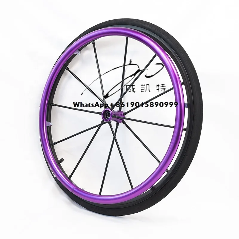 

Aluminum Alloy Wheels Wear-resistant Quick Disassembly D-type Hand Push Ring Sports Wheelchair Rear Wheel