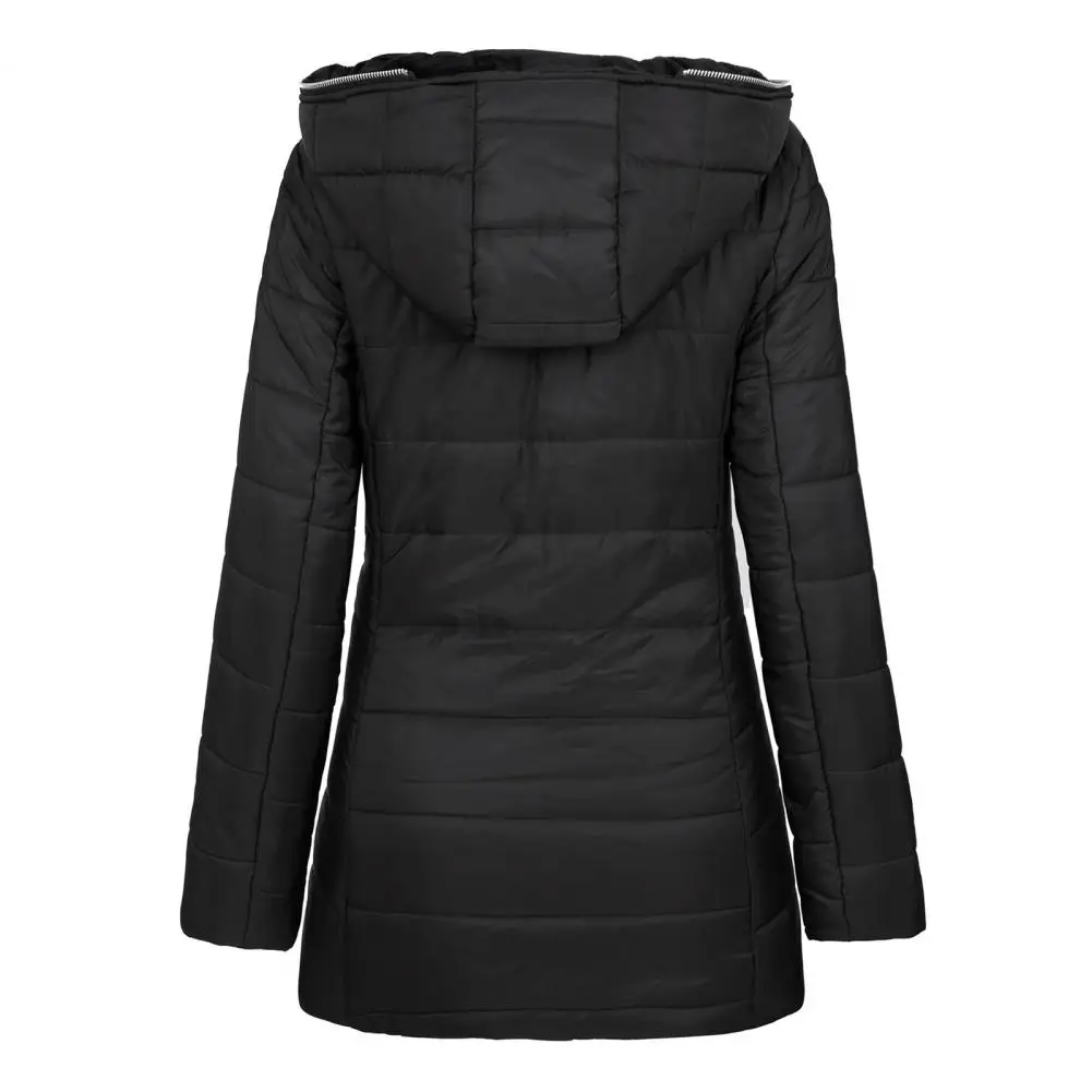 

2025 Fashion Jacket Women Outerwear Thicken Warm Loose Fleece Hooded Zipper Long Sleeve Coat Autumn Winter Outdoor Coat