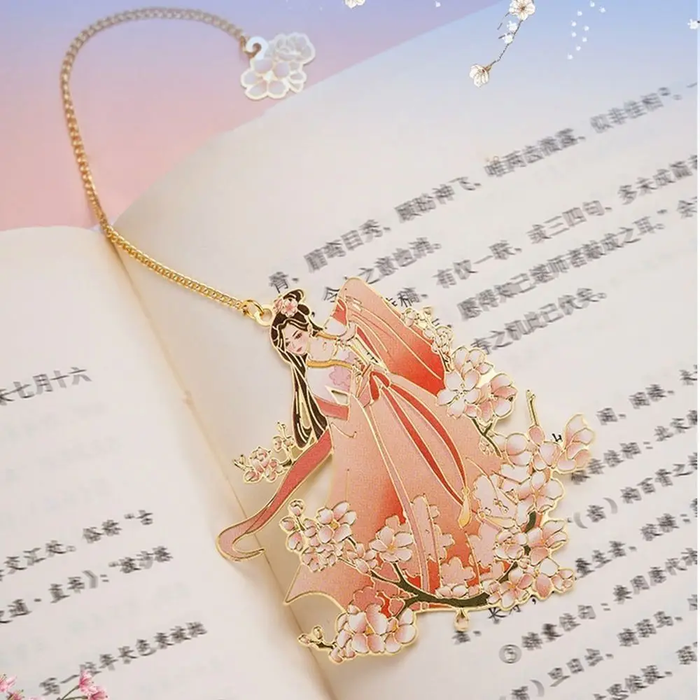 Book Page Marker Monthly Flower Fairy Bookmark Book Paginator Metal Twelve Month Elf Bookmark Marking Handicraft