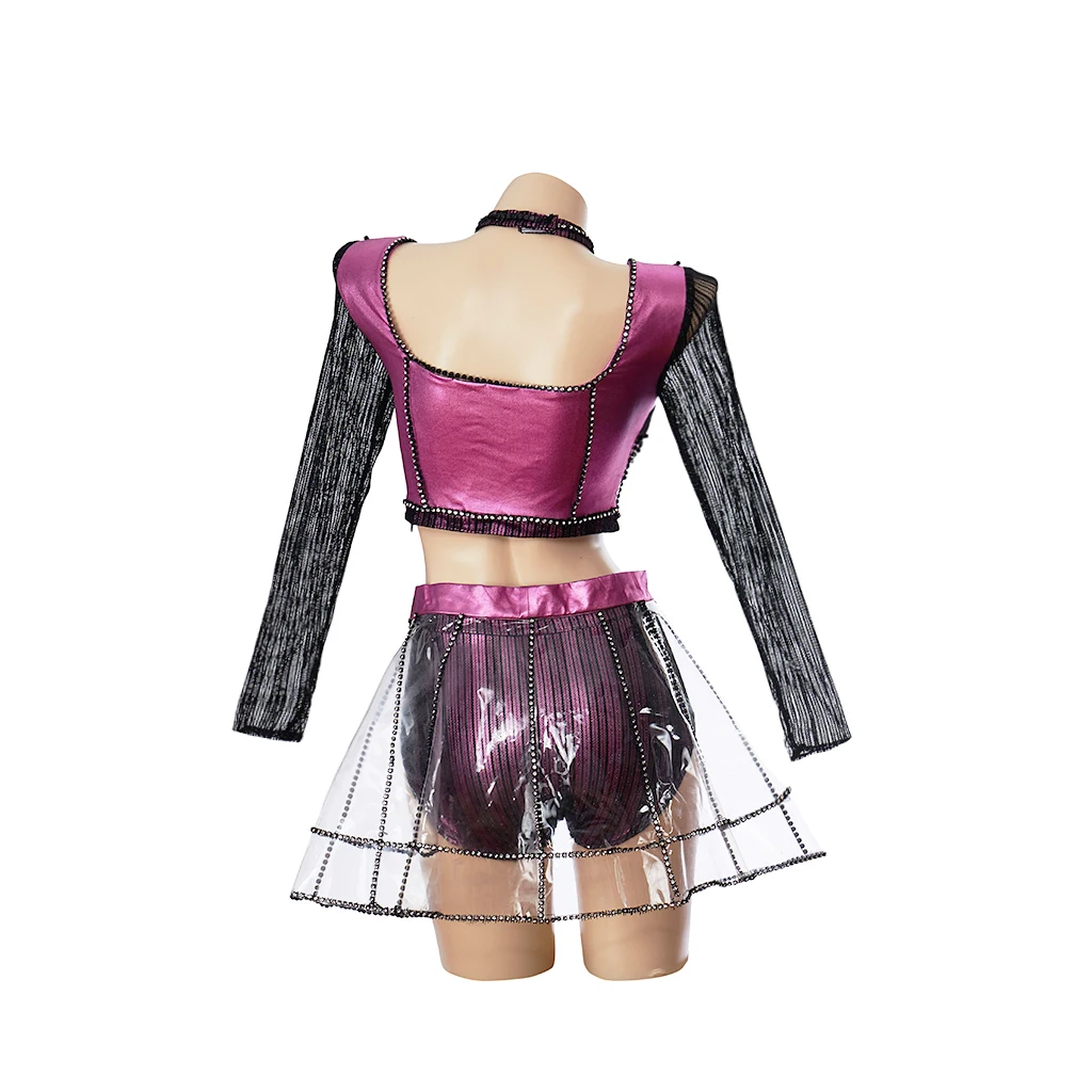 SIX the Musical Cosplay Katherine Howard Costume Top Skirt Set Performance Set Halloween Costume Music Festival Outfits for Wome