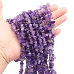 Natural Amethyst Quartz Crystal Stone Beads Freeform Chips Gravel for Party Gift DIY Crafts Necklace Bracelet Jewelry Making