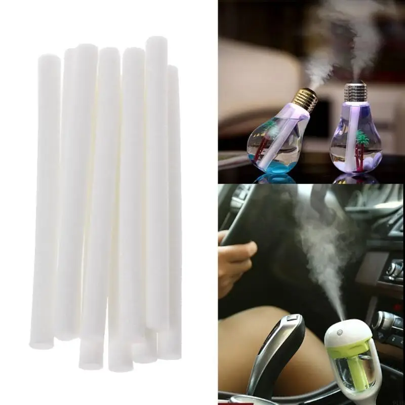 2025 New 10Pcs 8mm Humidifier Cotton Swab Cotton Filter Wicks Humidifier Sticks