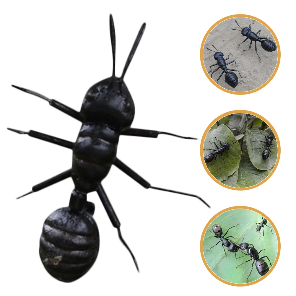 6 pièces Miniature bureau Sculpture Figurines grand intérieur insecte décor grandes fourmis décor ornement bureau fourmis Sculpture