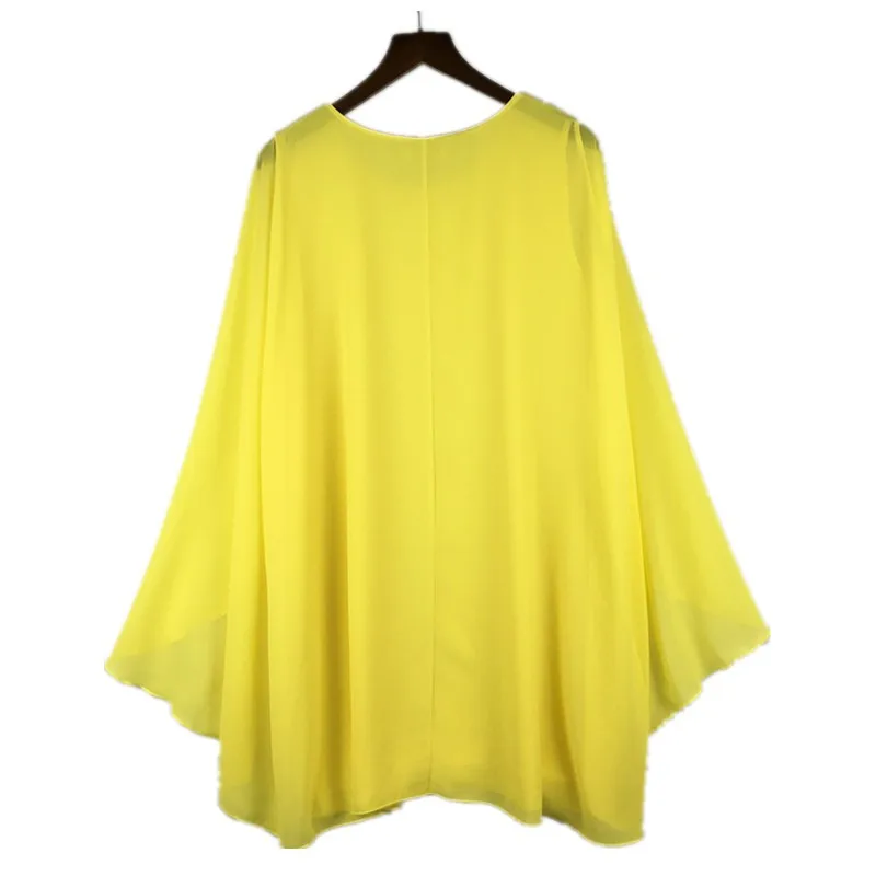 2024 Summer women clothing,bat sleeve shawl leisure chiffon dress,women casual vestido de festa DRESS