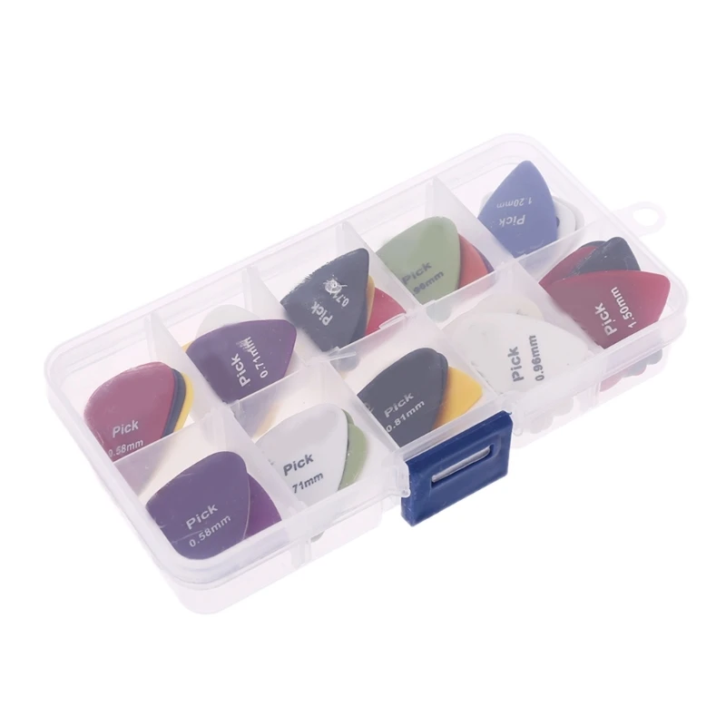 25UC Guitar Pick 40in1 for Case Set Plastic Mix 0.58-1.50 Color Random