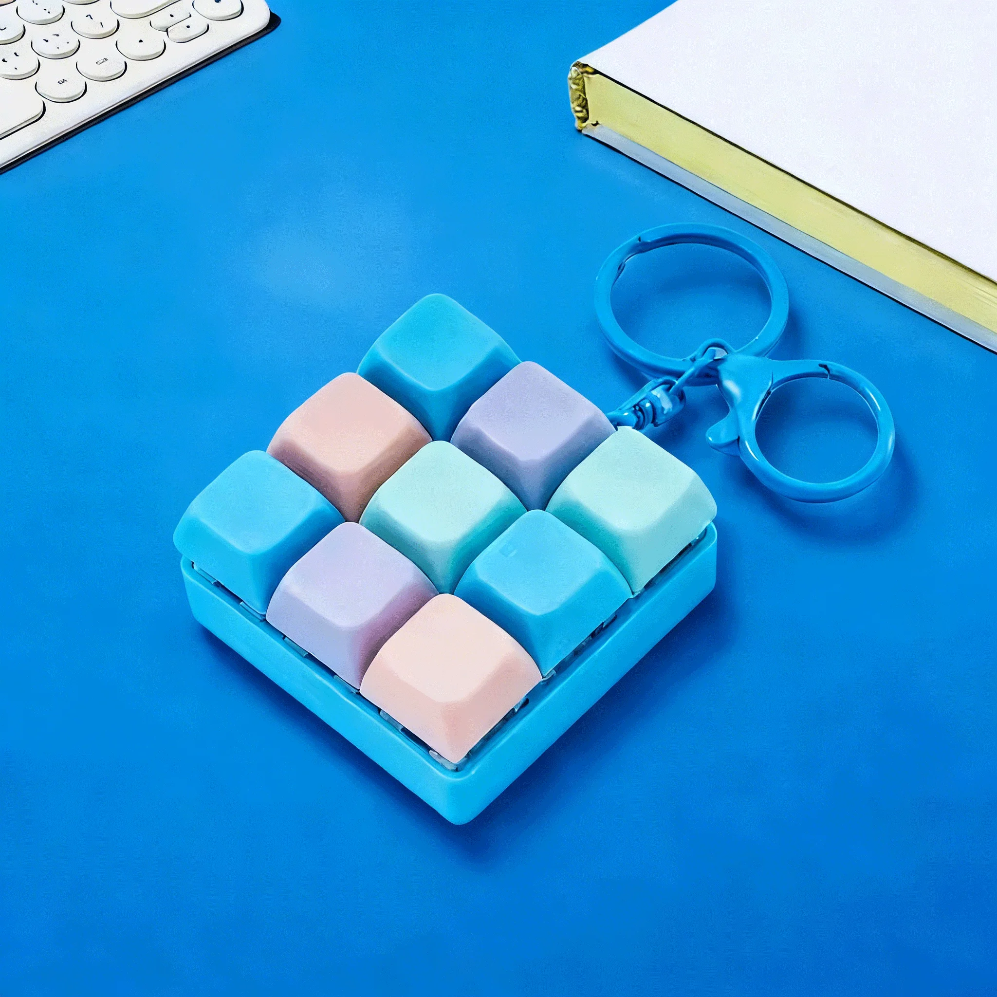 ของเล่นกดปุ่มคลายเครียด 9 ปุ่ม สำหรับผู้ใหญ่ ของเล่นลดความเครียด เด็กชาย เด็กหญิง ของเล่นกดปุ่มคลายเครียด พวงกุญแจ