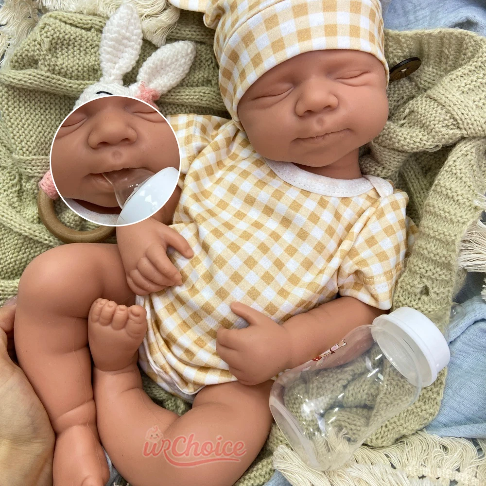 

20inch Flexible Silicone Reborn Baby Girl Can Open Mouth Art Details Premium Collection Doll For Display And Art Hobbyists