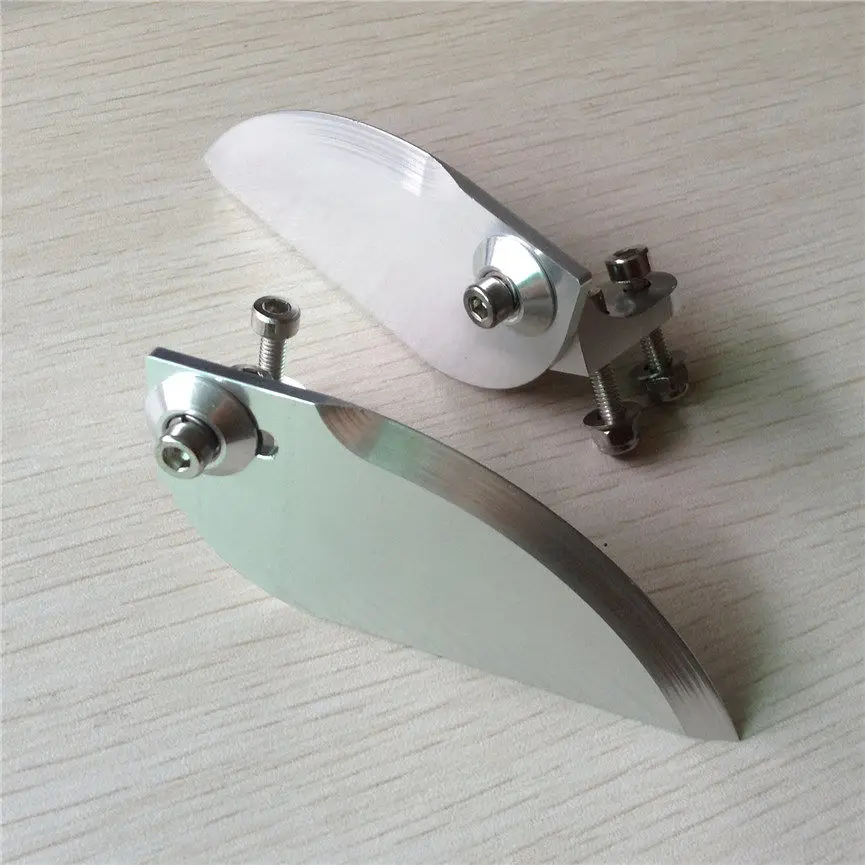 82mm Aluminum Trim Tab, High Speed Turning Fin for Gas RC Boat, Extreme Cornering Assist Water Blade for Model Boat Accessories