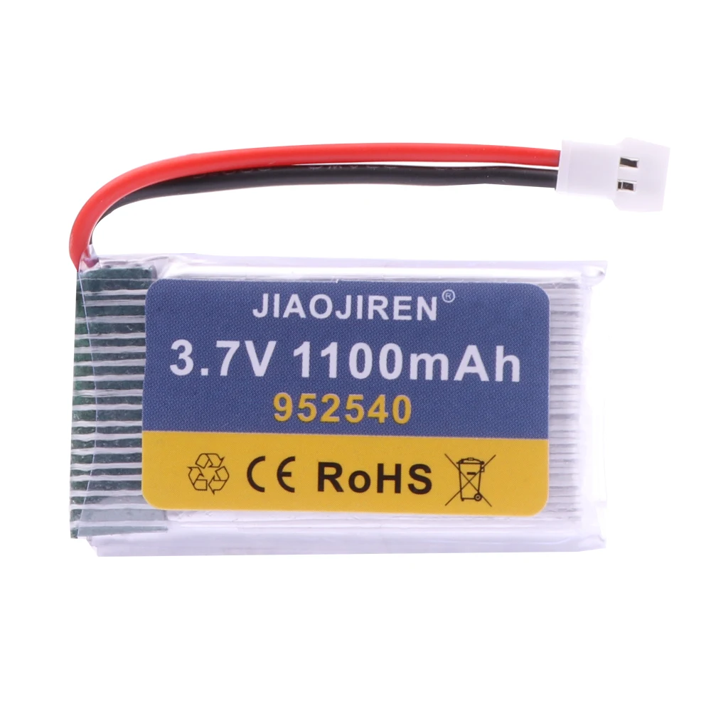 3.7V 1100mAh Lipo Battery with 5in1 Charger for Syma X5 X5C X5SC X5SW TK M68 CX-30 K60 905 V931 RC Quadcopter Spare Parts 952540