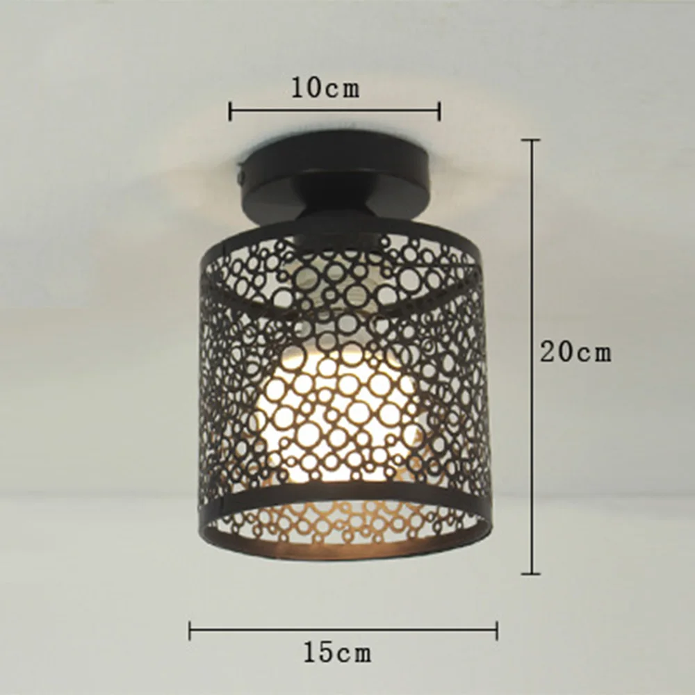 Lampade a sospensione moderne in ferro per plafoniere paralume lampadario a sospensione decorazioni per la casa salotto retrò gabbia in filo metallico Edison