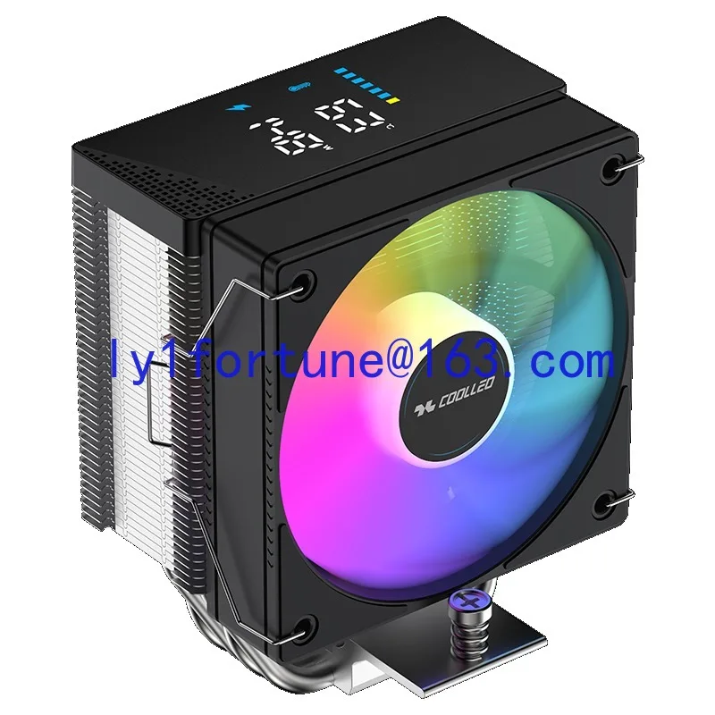 B40S-DIG-ARGB Digital Display Radiator Crooked Neck Design 14th Generation Core I3-i7 (Non-K Series) Central Processor Cooler
