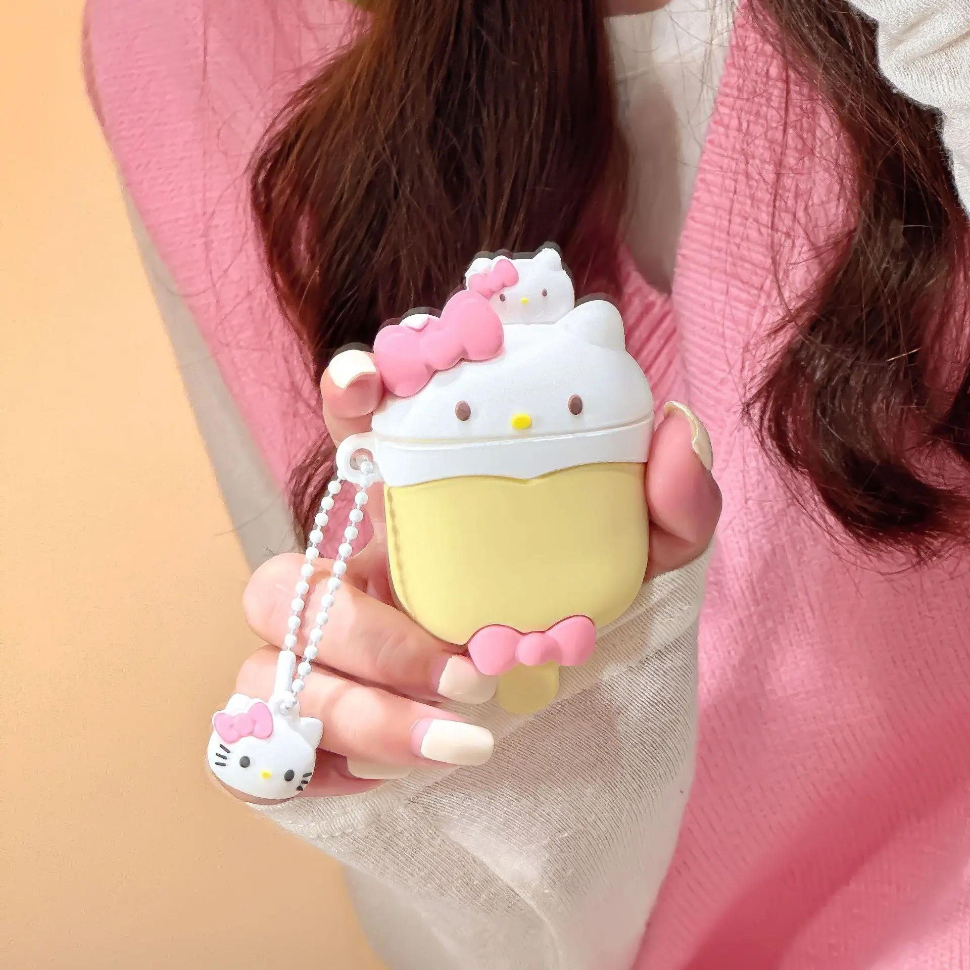 For Airpdos Pro 2 Case,Hello Kitty Summer Ice Cream For Airpods 3 Case,Soft Silicone Earphone Cover For Airpods 1/2 Case