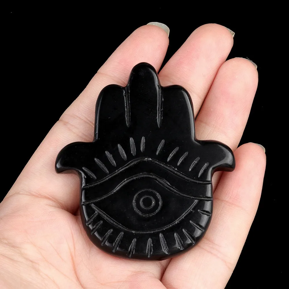 Креативные бусины из натурального камня в форме ладони 57x50 мм: агат, аметист, полудрагоценный резной камень, украшение в виде руки Будды Креативные бусины из натурального камня в форме ладони 57x50 мм: агат, аметист, полудрагоценный резной камень, украшение в виде руки Будды