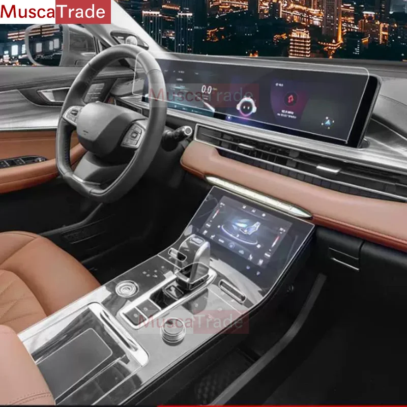 

For Tiggo 7Pro 8Pro Car Interior Protective Film Center Sonsole Anti-Scratch Repair Sticker TPU