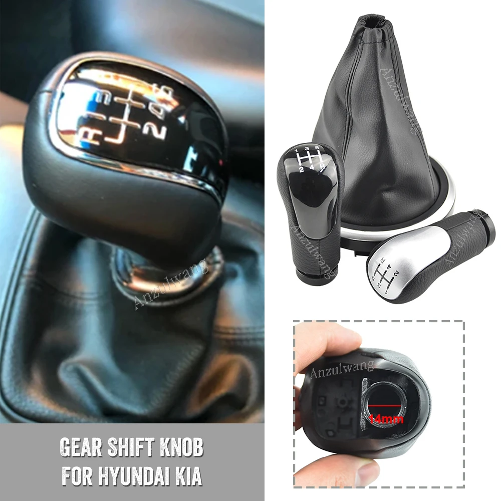 

For Hyundai Creta IX25 For Kia Forte Cerato K3 Ceed 2012 2013 2014 2015 2016 Leather Manual Gear Shift Knob Lever Stick Shifter
