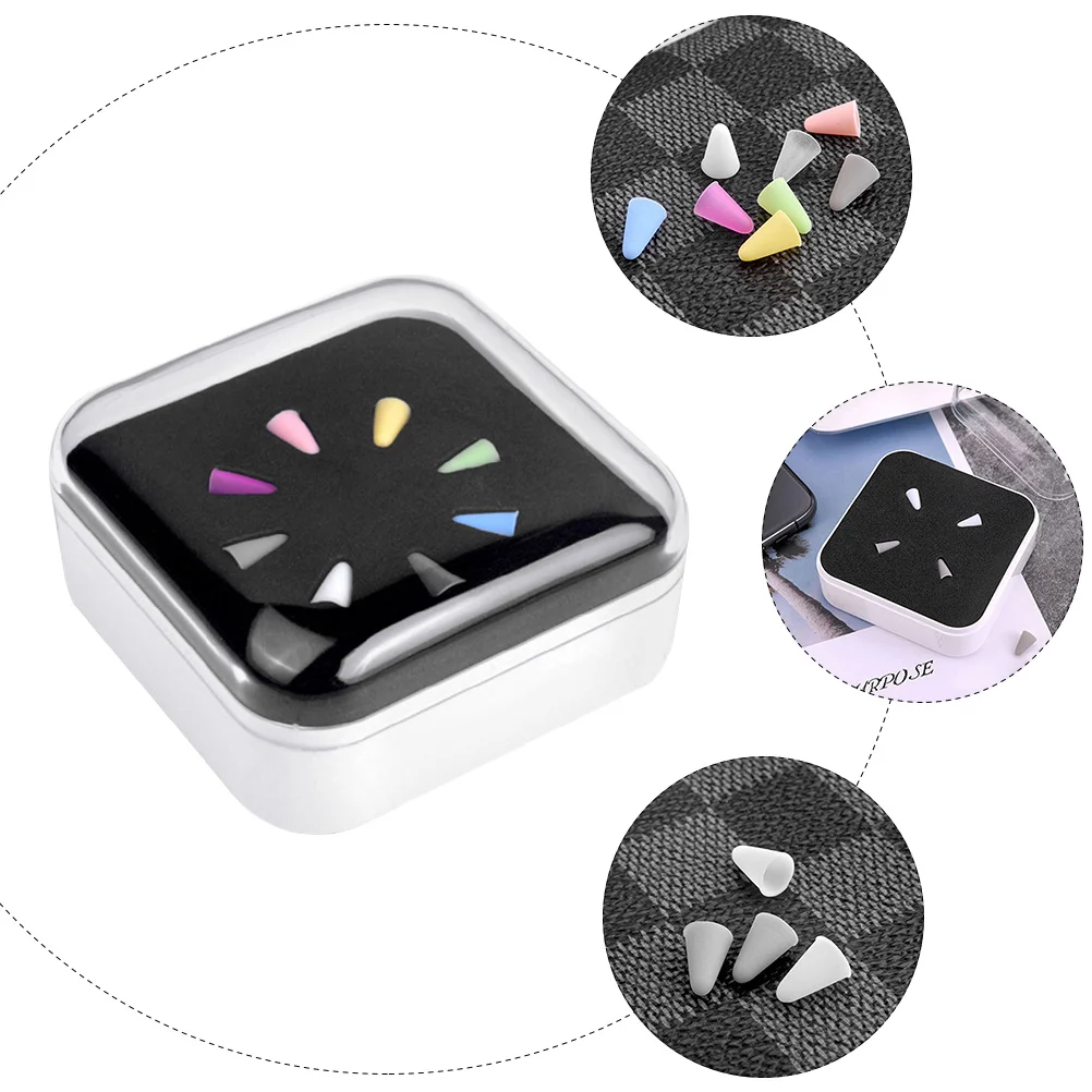 

8Pcs Stylus Pen Tip Cover Silicone Protective Cap for Touch Pens Shockproof Dustproof Smooth Comfortable Fit Case