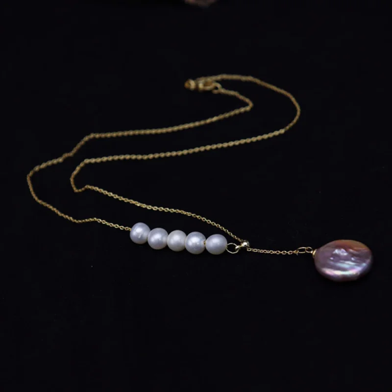 

Baroque Natural Freshwater Pearl Necklace for Women, Ins Niche Design Sense, Fresh and Fashionable Collarbone Chain
