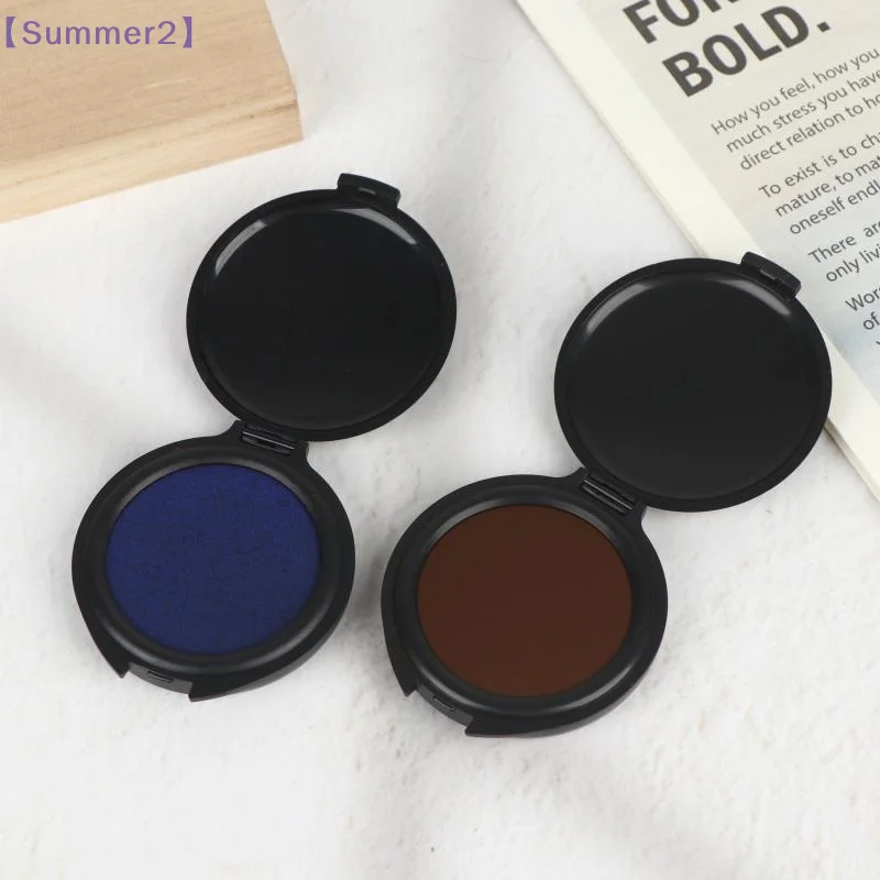3Pcs Red+Blue+Black Stamp Ink Pad Portable Fingerprint Printing Platform Mini High-Definition Quick Drying Printing Mud〔Sum2〕