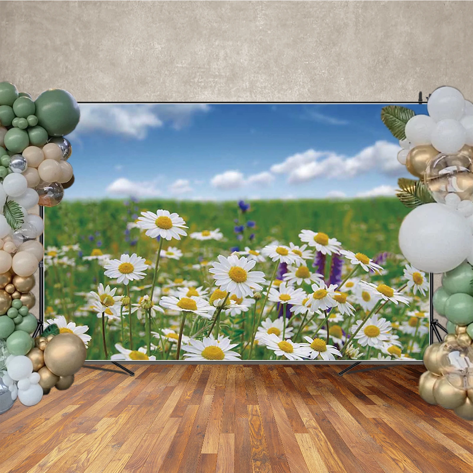 MOON.QG Fondo de flores de primavera jardín al aire libre Floral nupcial cumpleaños foto fondo pastel Smash telón de fondo para fiesta