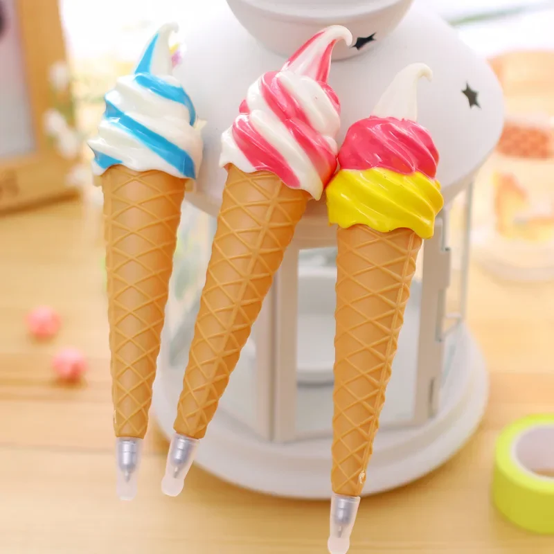 

30PCS Creative Japanese and Korean Stationery Point Ice Cream Ballpoint Pens for writing