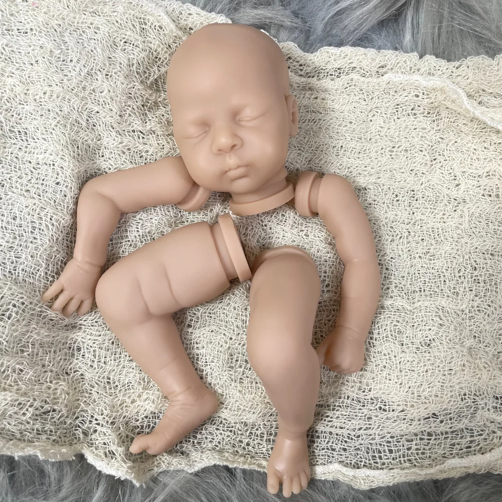 12 Inches Mini bebe reborn kit Luna Reborn Baby Vinyl Doll Kit Unpainted Unassembled Doll Parts DIY Blank Reborn Doll Kit