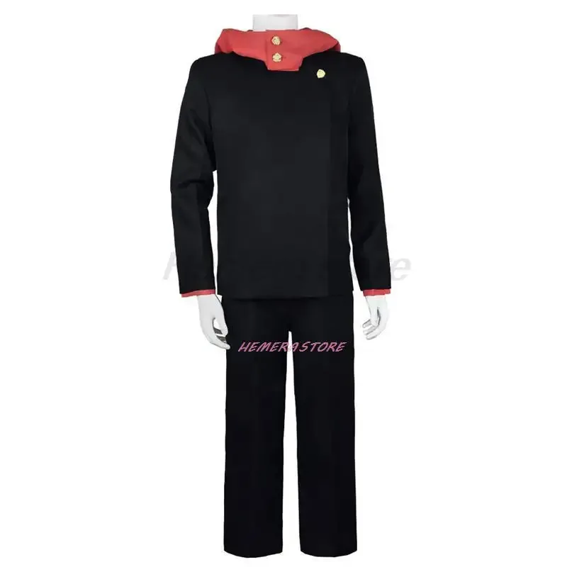 كاندي 2025 أنيمي JJK Itadori يوجي شعر مستعار فستان أطفال مع سروال داخلي زي مدرسي تأثيري ازياء الرجال حفلة الهالوين Cosp