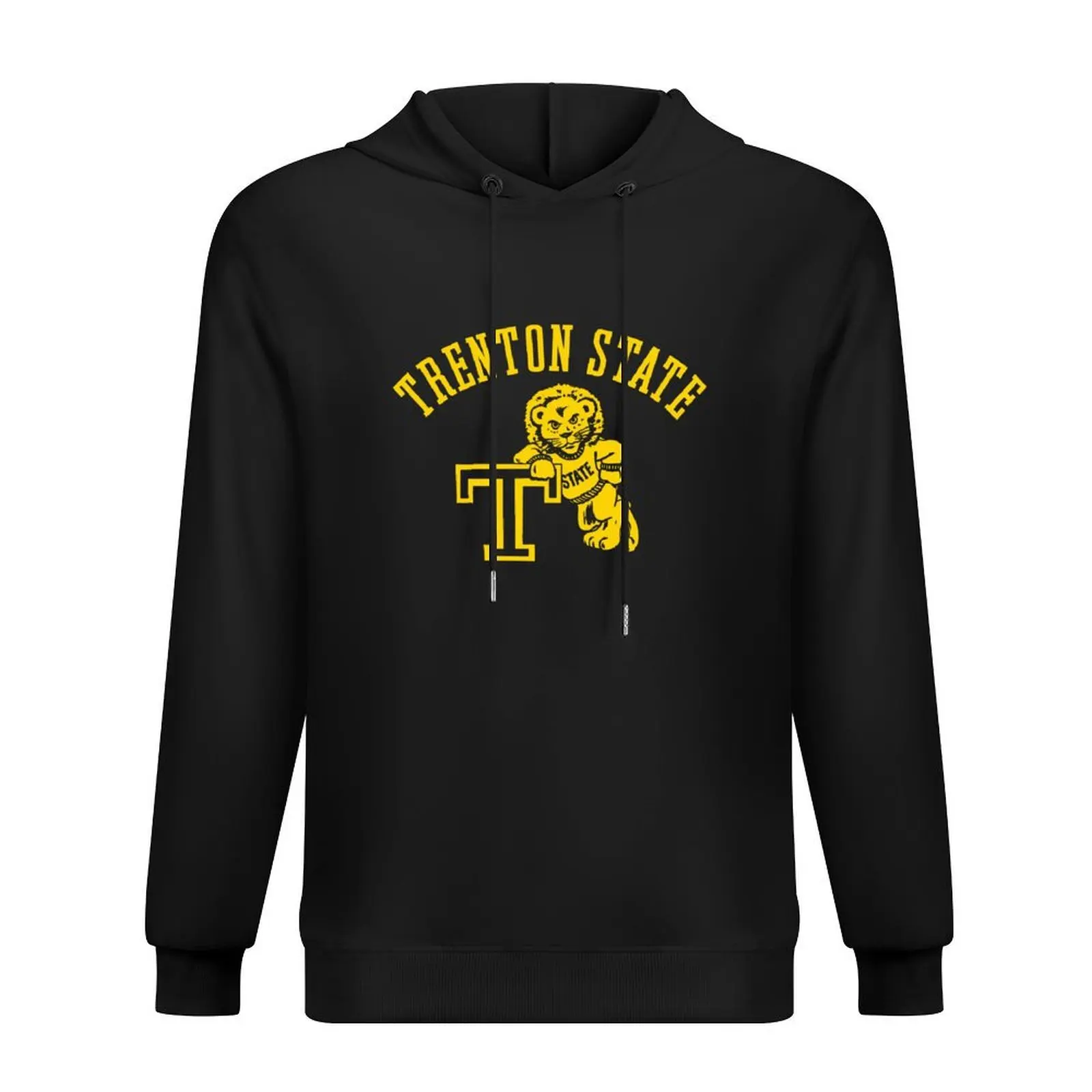 

Vintage Trenton State College Roscoe Lion Yellow Hoodie autumn clothes blouse men's hoodies