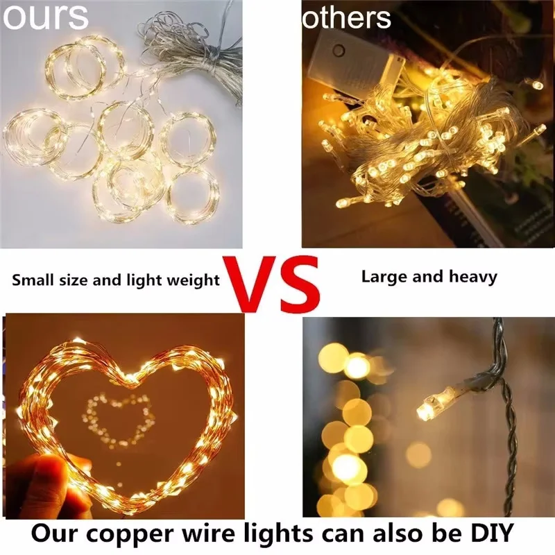 3M USB String Lights Holiday Wedding Fairy Light Garland Lights for Bedroom Curtain LED Christmas Decor Festive Lighting with RC