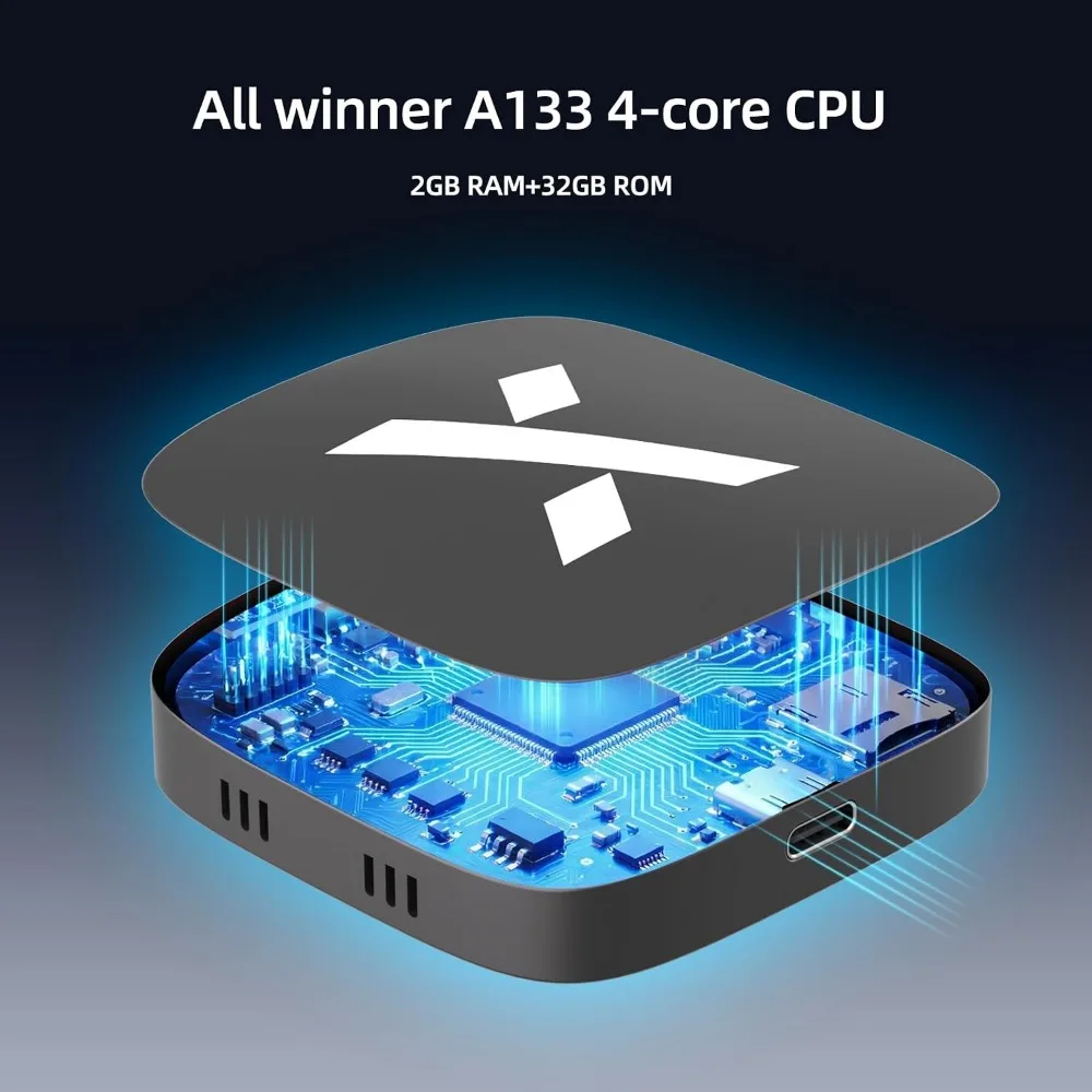 Wireless Streaming Device for CarPlay and Android Auto, Supports Media Streaming, USB & TF Cards, USB A & C Compatibility view 5