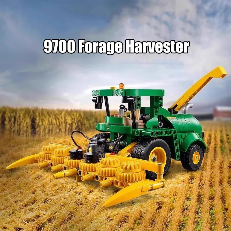 

Technical 9700 Forage Harvester Building Blocks 42138 Farmer Car Construction Vehicle Assemble Brick Toy Gift For Kid