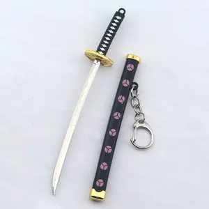 Roronoa Zoro Sword Keychains, Sabbat, Katana Sabre, Autoschlüsselkettenauto, Accessoires Toys, 8 Stile 12 Hauptverkaufsschwert mit Scheide - №9