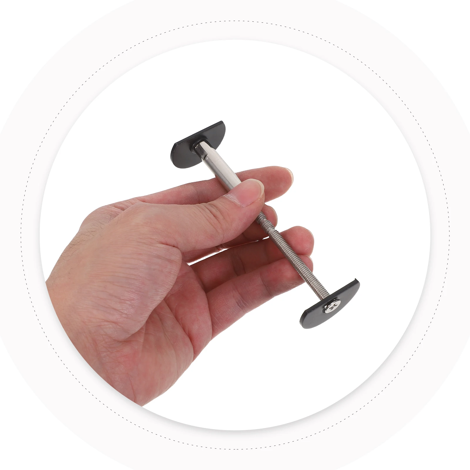 

1Set Door Lock Decorative Cover 1.2 Inch Stainless Steel Deadbolt Hole Filler Plate for Door Knob Peephole Cover Privacy