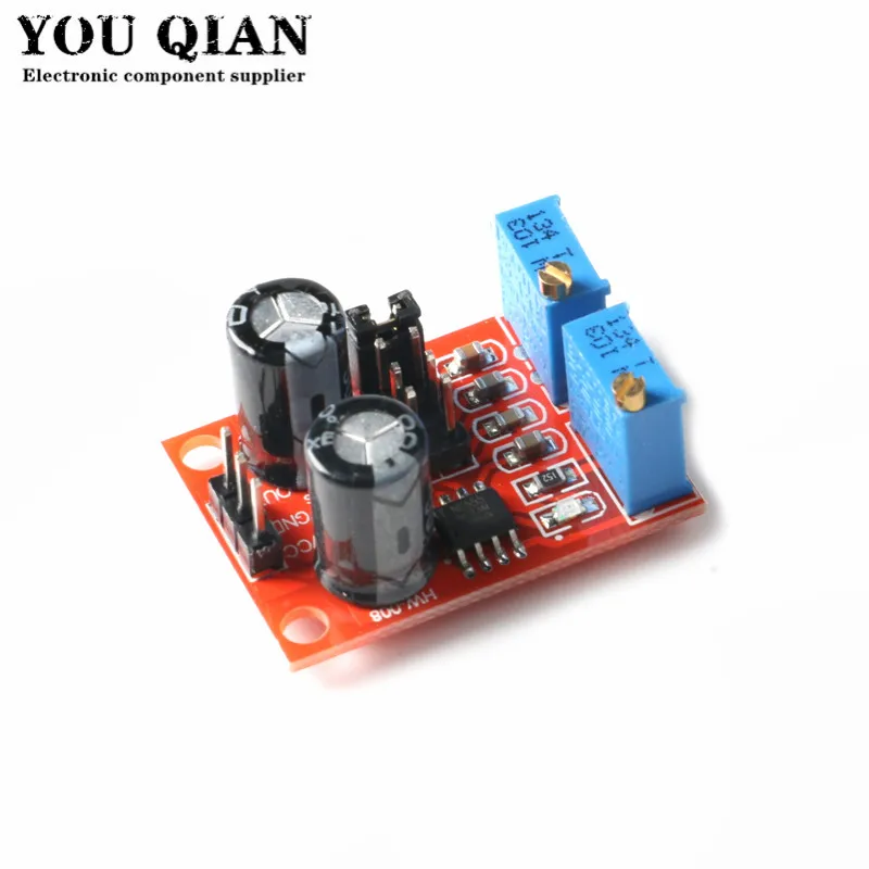 5Pcs NE555 pulse frequency, duty cycle adjustable module,square/rectangular wave signal generator,stepping motor driver