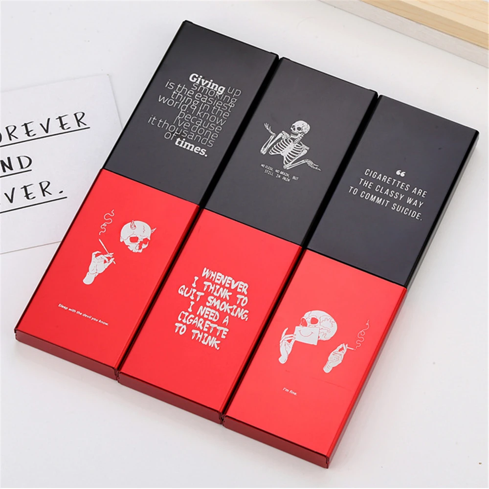 Portable Long Cigarette Case 20pcs Capacity Thin Cigarette Box Tobacco Holder Aluminium Alloy Storage Container Smoking Gadgets