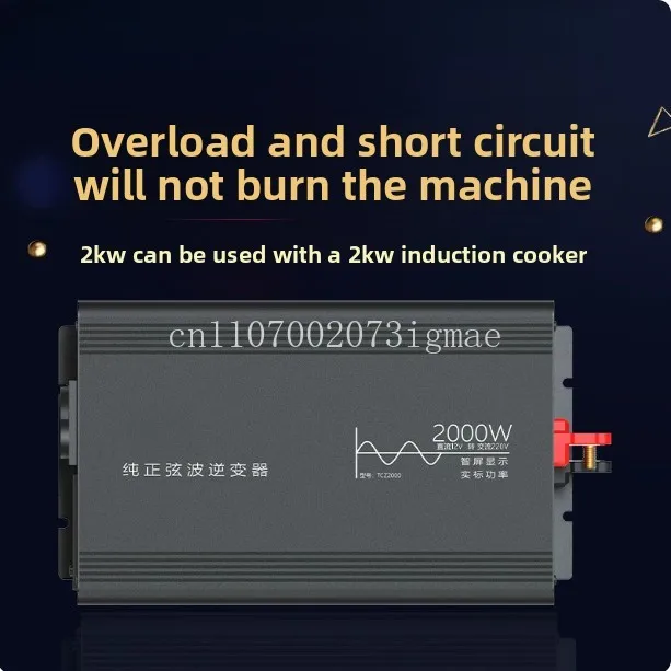 Pure sine wave vehicle inverter 12V to 220V truck 24V high power inverter