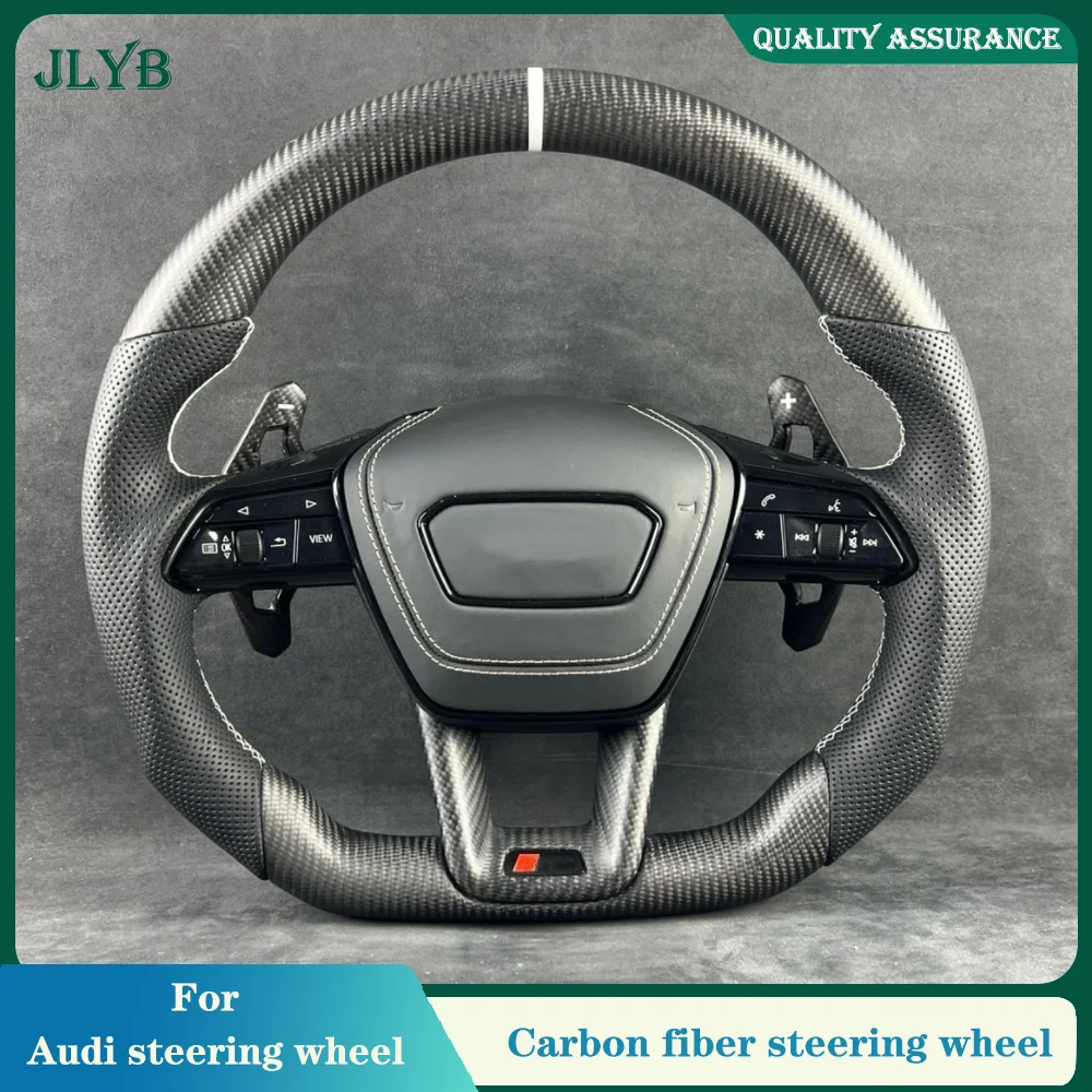 For Audi RS A3, A4L, A5, A6L, A7, Q2, Q3, S4, S5, R8 custom carbon fiber steering wheel Car accessories