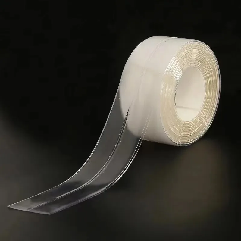 Waterproof Strip Kitchen and Bathroom Waterproof and Mildew Proof Tape Suitable for Rooms and Bathrooms Transparent Sealing Tape