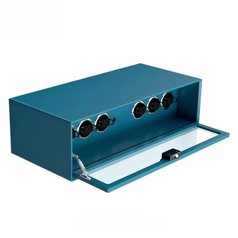 High-End Leather Watch Winder with Fingerprint Lock Safe Smart Drawer Wardrobe Hardware