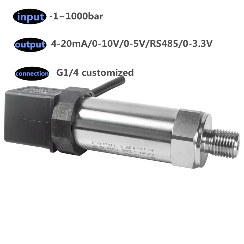 Pressure Transmitter 0-10V 4-20mA M20*1.5 Pressure Transducer RS485 Pressure Sensor Transmitter