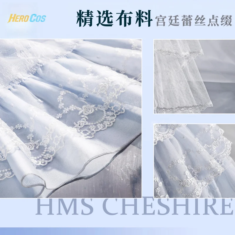 Azur Lane HMS Cheshire  Cosplay Women Dress Costume Custom Made Ball Gown Party Dress Halloween Christmas Suit Fancy HERO Cos