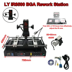 LY IR8500 Infrared BGA Rework Soldering Station for Laptop Motherboard Mobile Phone Repairing Machine Reballing Kit Tools 220V