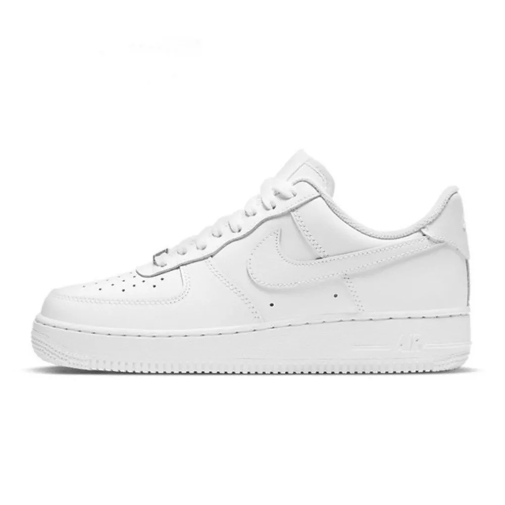 Nike Air Force 1 '07 One Low High Leather White Black Fashion AF1 Airforce Sports Sneakers Women Men Skateboarding Shoes