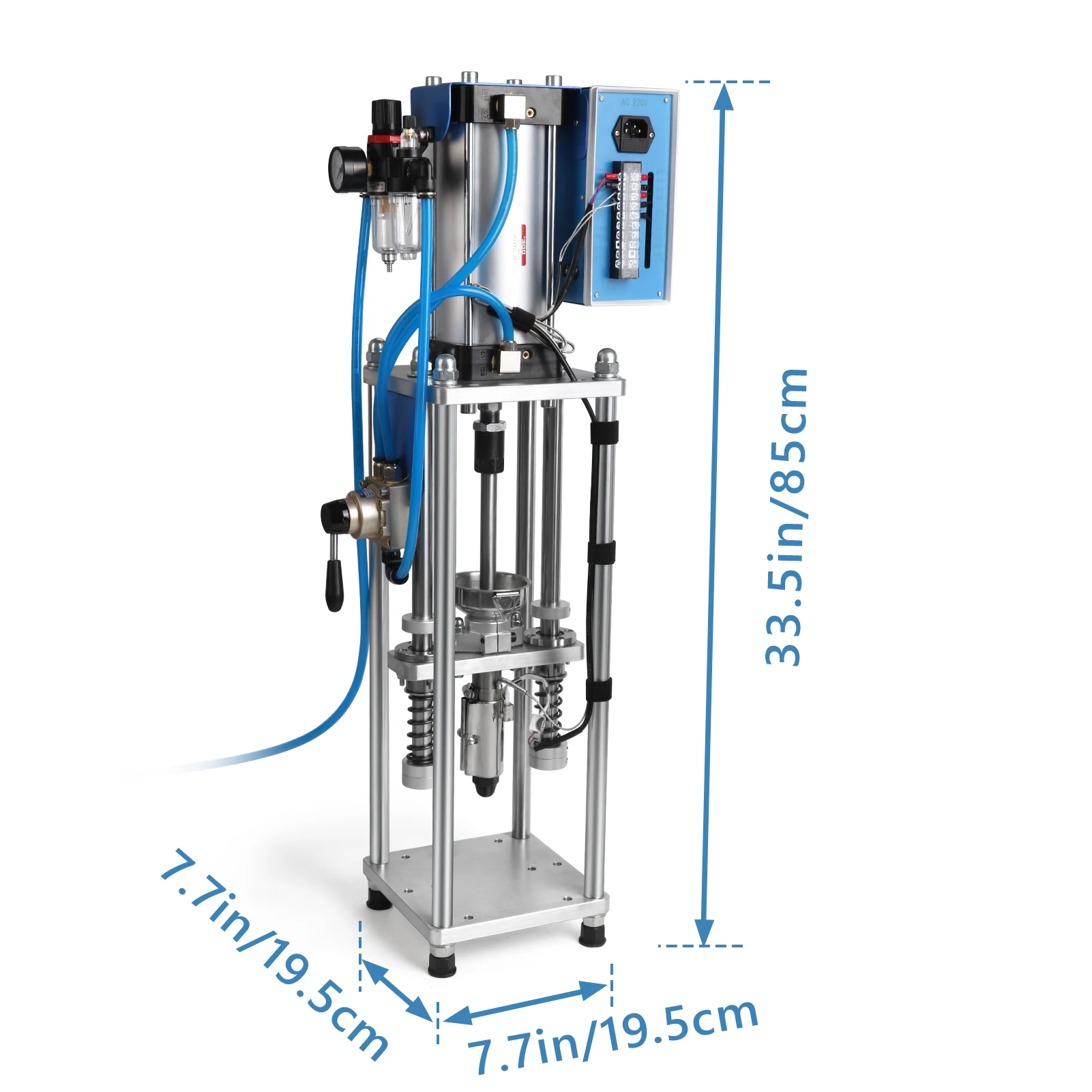 Vertical Injection Molding Machine 220V/110V Desktop Polymer Plastic Injection Molding Machine USB Head Plug Molding Machine 20g