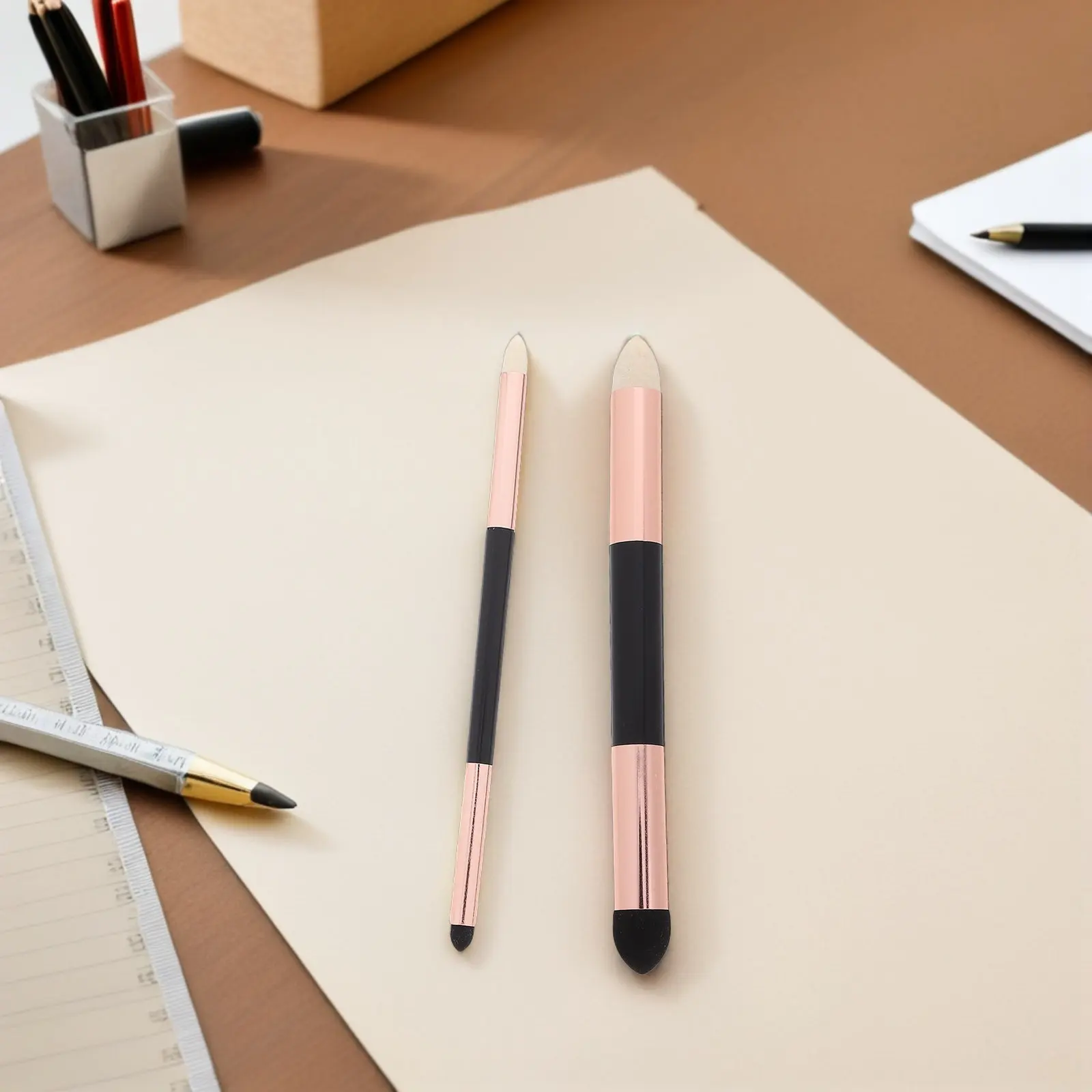 12Pcs Reusable Washable Double-Headed Sketch Blender Stick for Pencil Pastel Drawing Natural Blending Effect Highlight Shadow